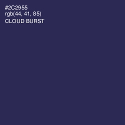 #2C2955 - Cloud Burst Color Image